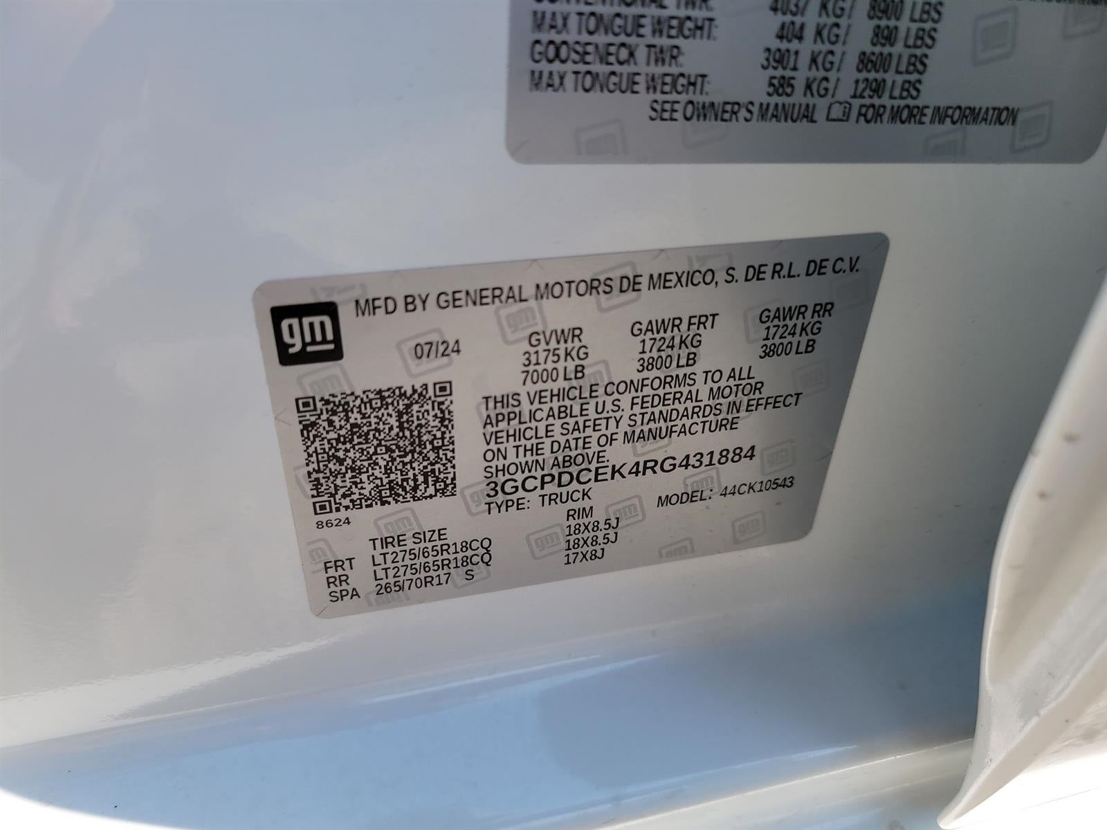 2024 Chevrolet Silverado 1500 Custom Trail Boss